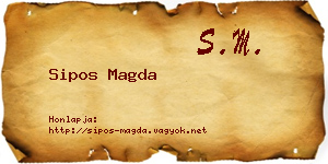 Sipos Magda névjegykártya
